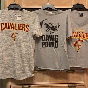 3 Cleveland sports shirts, smoke & pet free home